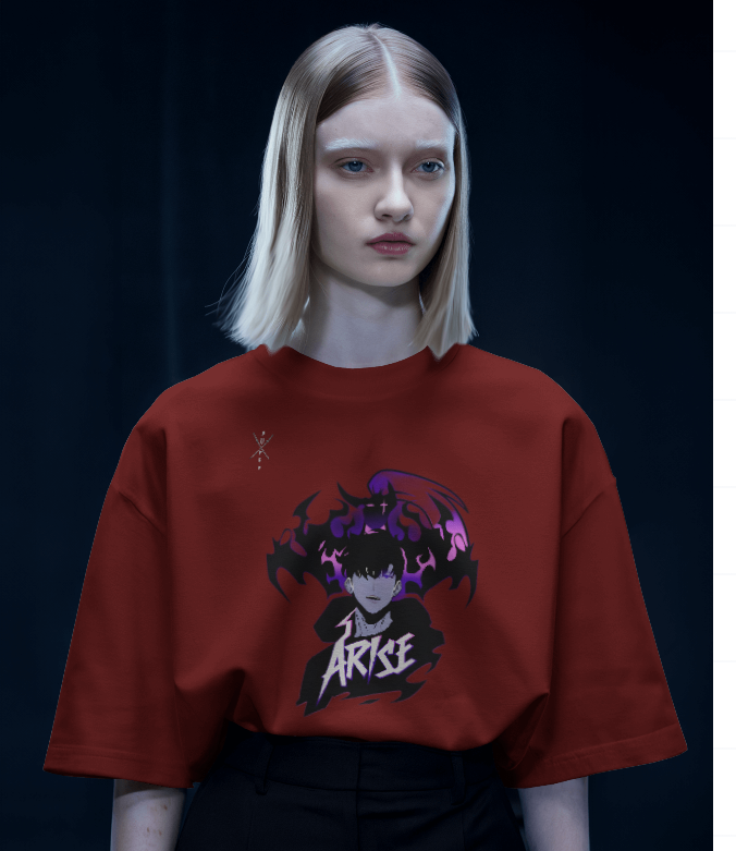 Sung Jinn Woo Solo Leveling Arise Premium Maroon Colored T-Shirt™ ★★★★★
