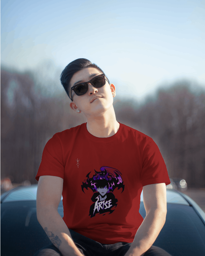 Sung Jinn Woo Solo Leveling Arise Premium Maroon Colored T-Shirt™ ★★★★★